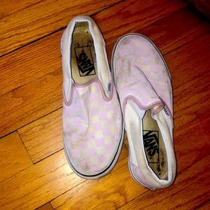 COPY - pink checkered vans